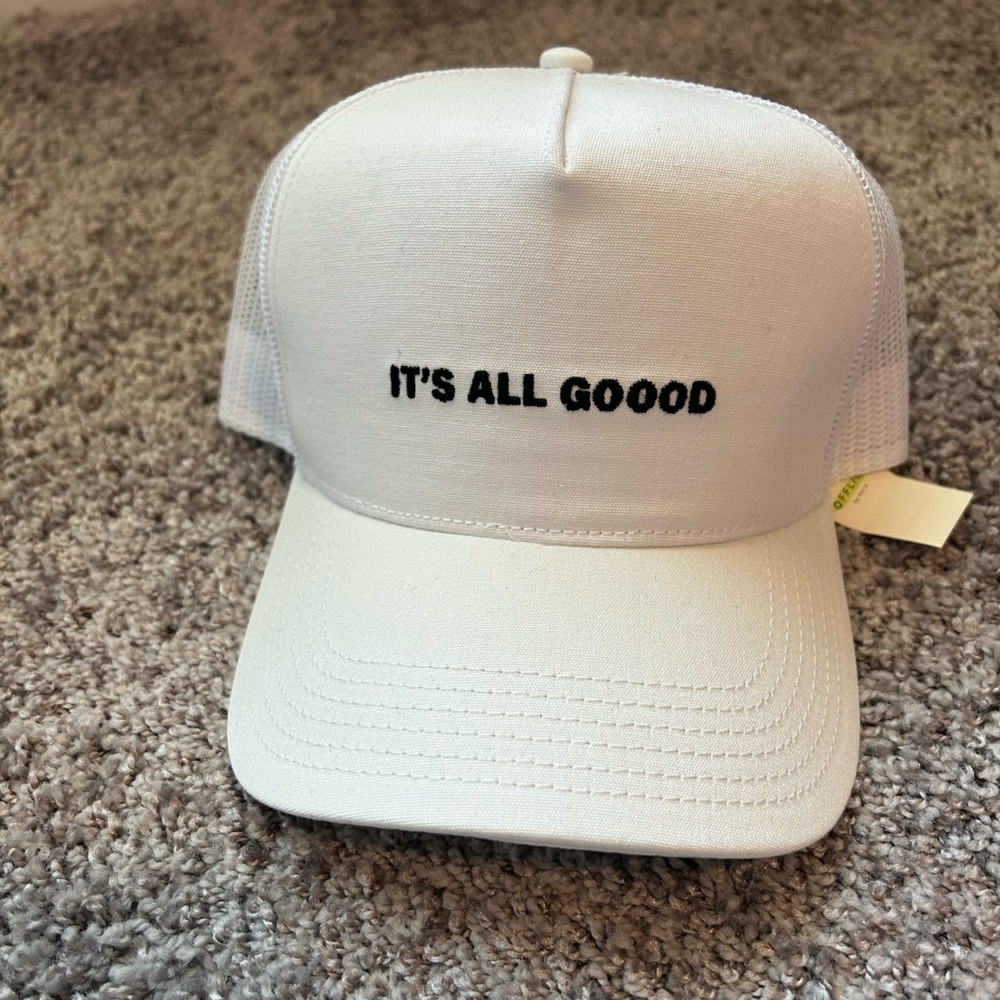 “It’s All Good” White Trucker Hat